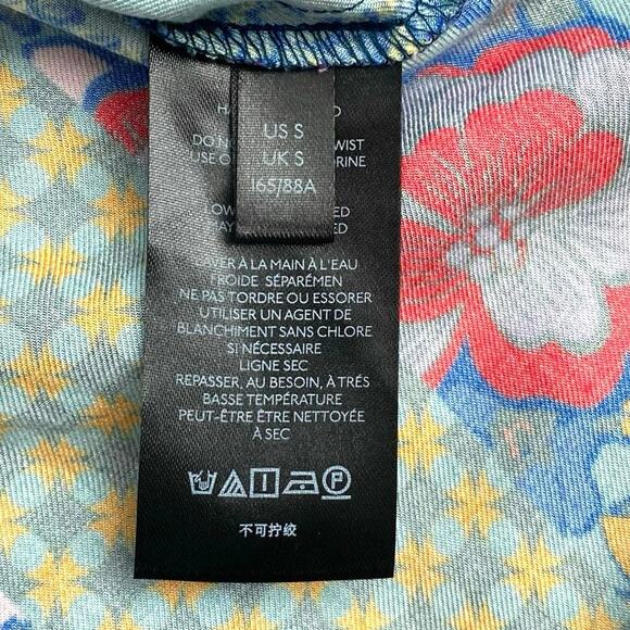 MAEVE ANTHROPOLOGIE Paz Mixed Print Button Up Shirt Blouse SZ S Patchwork Artsy - Picture 10 of 12